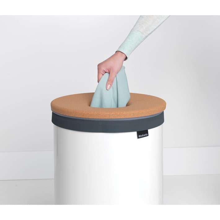Кош за пране Brabantia 60L, White, корков капак