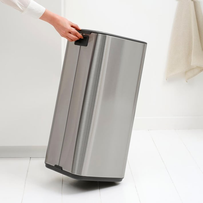 Coș de gunoi Brabantia Bo Pedal 30L, Matt Steel Fingerprint Proof