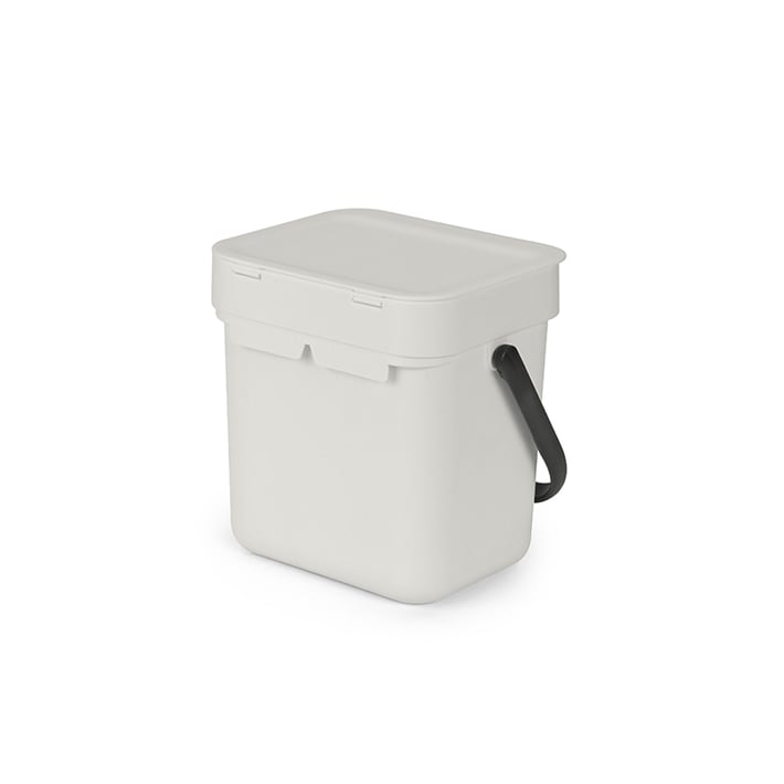 Кош за смет за разделно събиране Brabantia Sort&Go 3L, Light Grey