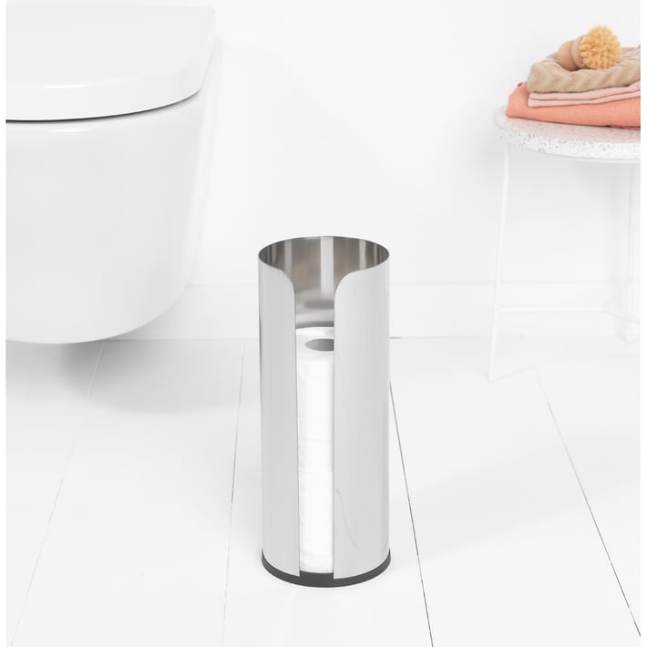 Стойка за резервна тоалетна хартия Brabantia ReNew Brilliant Steel