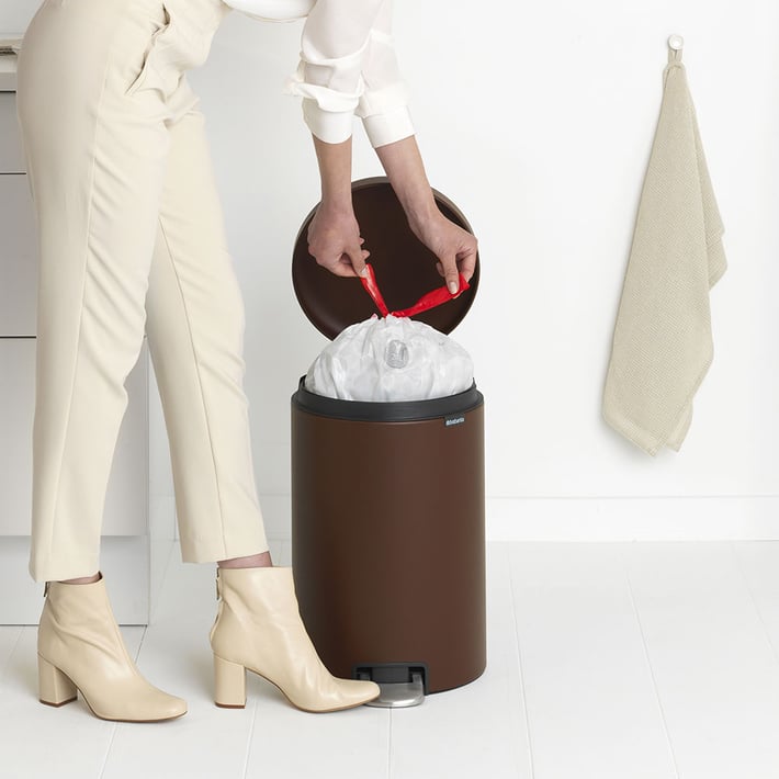 Кош за смет с педал Brabantia NewIcon 20L, Mineral Cosy Brown