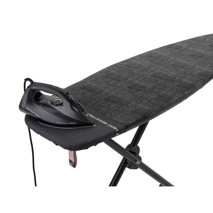 Ironing Board Brabantia D 135x45cm, Heat Resistant Iron Parking Zone, Denim Black