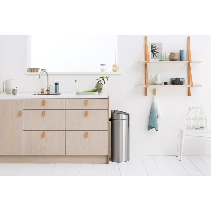 Кош за смет Brabantia Touch Bin New Recycle 23+10L, Matt Steel