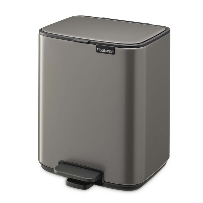 Кош за смет Brabantia Bo Pedal 7L, Platinum