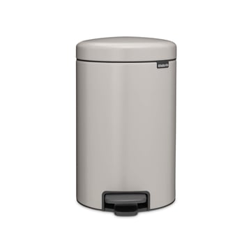 Coș de gunoi cu pedală Brabantia NewIcon 12L, Soft Grey
