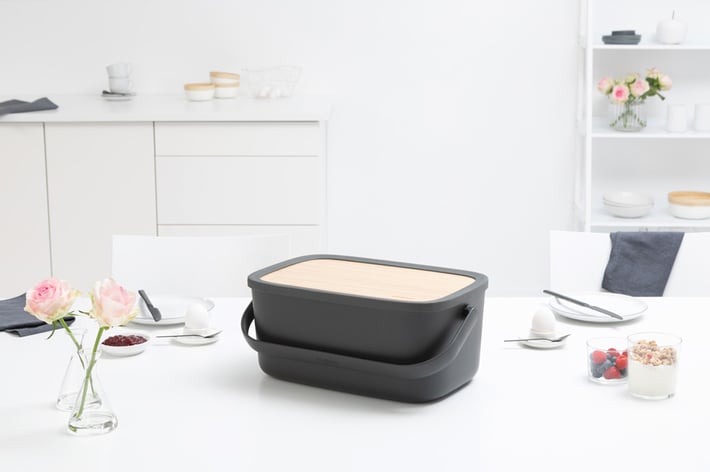 Кутия за хляб Brabantia Nic, Dark Grey