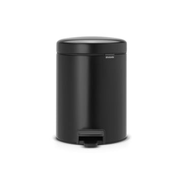 Coș de gunoi cu pedală Brabantia NewIcon 5L, Matt Black
