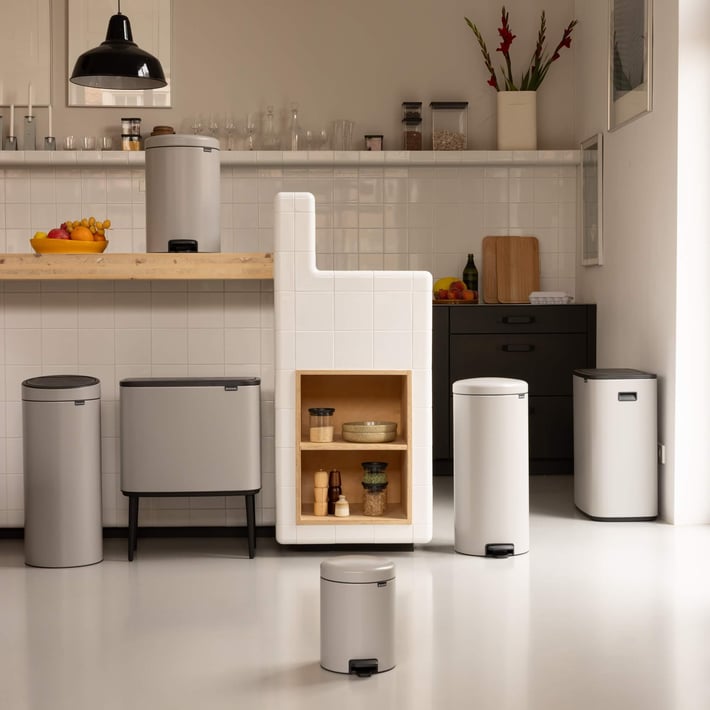 Кош за смет с педал Brabantia NewIcon 30L, Soft Grey
