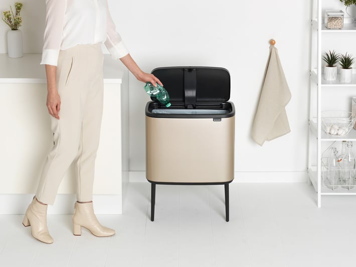 Кош за смет Brabantia Bo Touch 36L, Metallic Gold