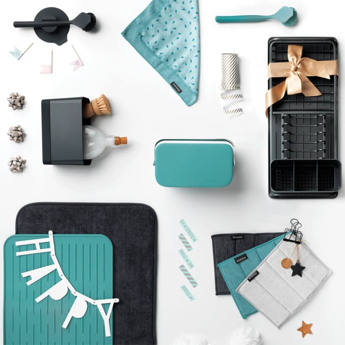 Сушилник за съдове Brabantia Light Grey, компактен