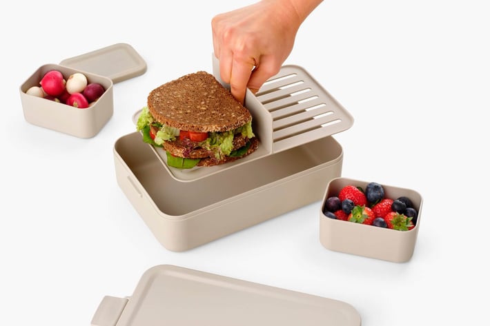 Lunch Box Brabantia Make&Take Soft Beige Large, Plastic, Bento