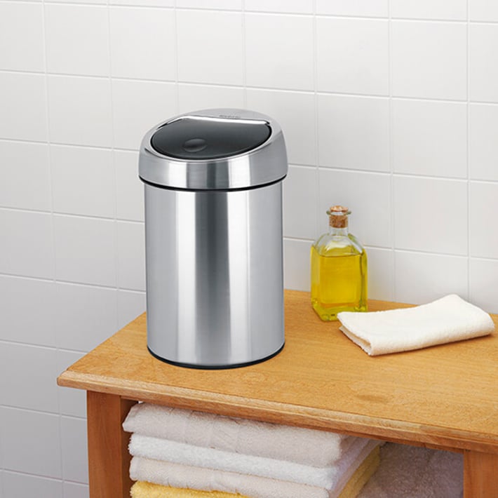 Кош за смет Brabantia Touch Bin 3L, Matt Steel Fingerprint Proof