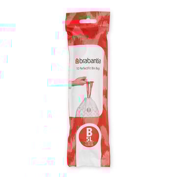 Торба за кош Brabantia PerfectFit Slide/Paper Bin размер B, 5L, 10 броя, ролка