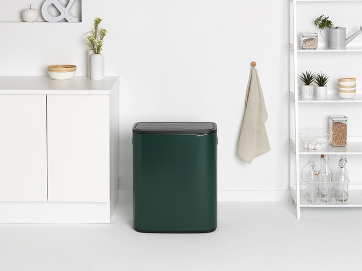 Кош за смет Brabantia Bo Touch 2x30L, Pine Green