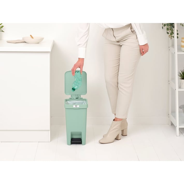 Кош за смет с педал Brabantia StepUp 10L, Jade Green