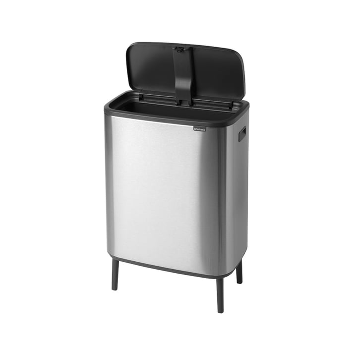 Кош за смет Brabantia Bo Touch Hi 60L, Matt Steel Fingerprint Proof