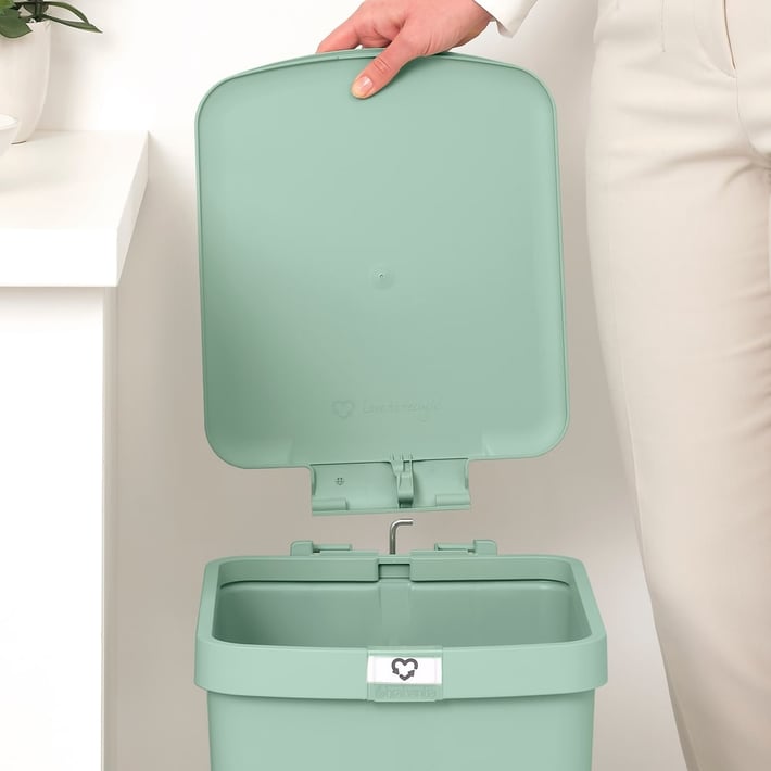 Кош за смет с педал Brabantia StepUp 25L, Jade Green