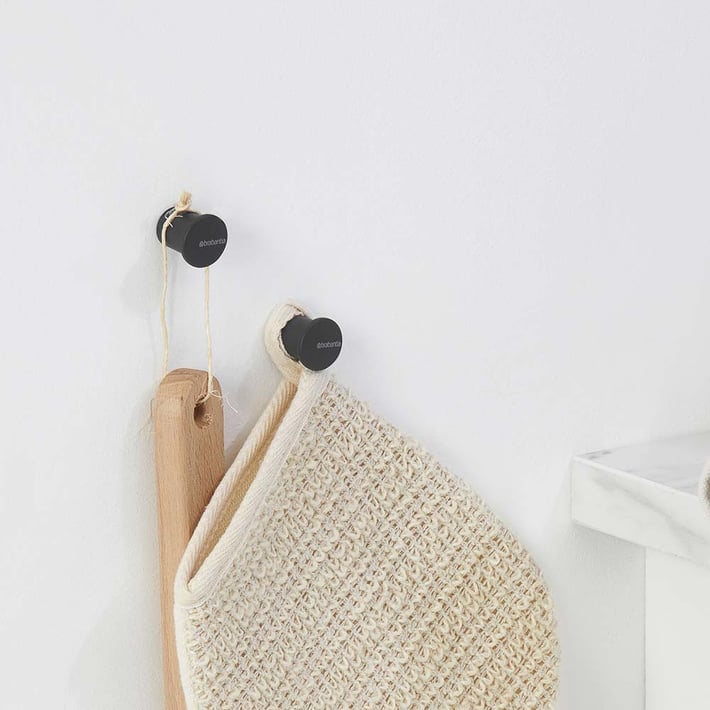 Комплект закачалка за кърпа Brabantia MindSet Mineral Infinite Grey 2 броя