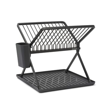 Uscător de vase compact pliabil Brabantia, Dark Grey