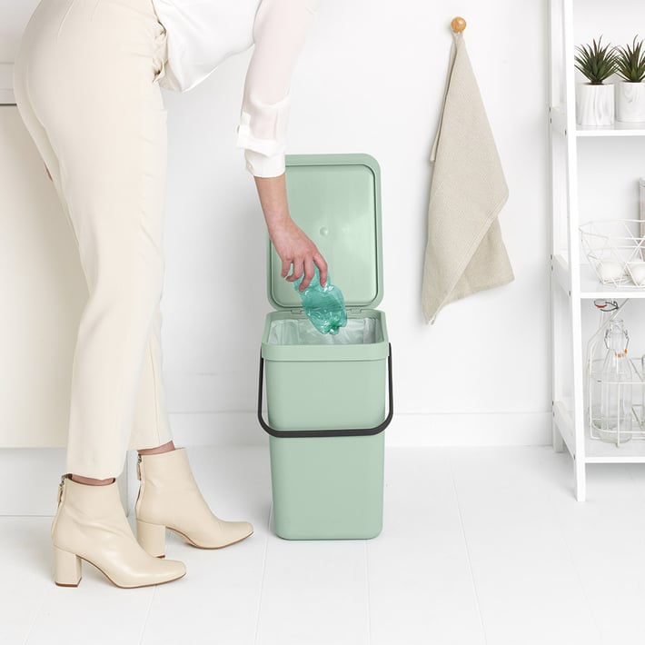 Кош за смет за разделно събиране Brabantia Sort&Go 25L, Jade Green