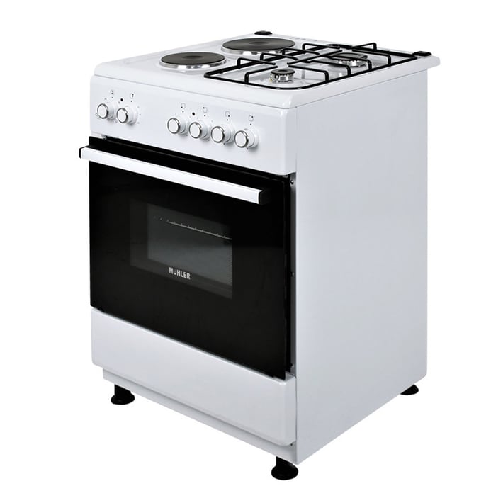 Голяма готварска печка Muhler ELC-600G, 2Г+2Е
