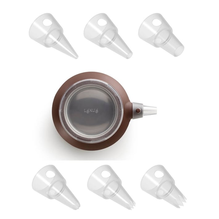 Шприц за сладки Lekue с 6 приставки