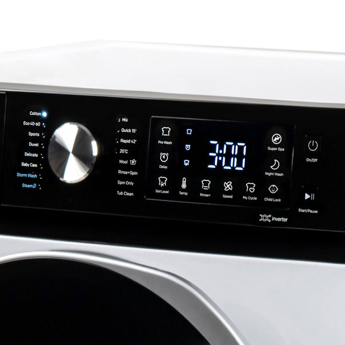 Промо-комплект Инверторна пералня Muhler IWM7140NWA, 7kg + Керамична парна ютия SI-2520C, 2400W