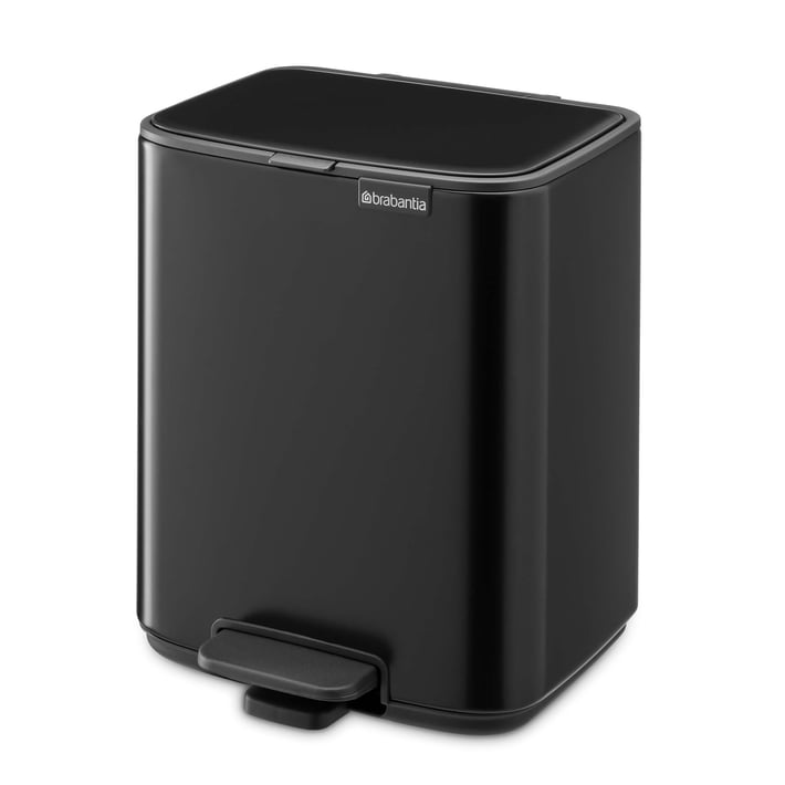 Кош за смет Brabantia Bo Pedal 7L, Matt Black