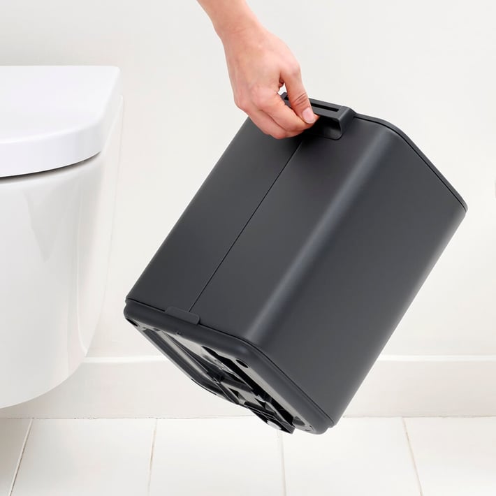 Coș de gunoi Brabantia Bo Pedal 7L, Mineral Infinite Grey