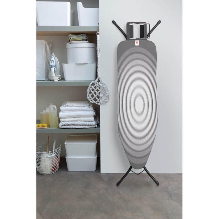 Маса за гладене Brabantia B 124x38cm с поставка за ютия, Titan Oval