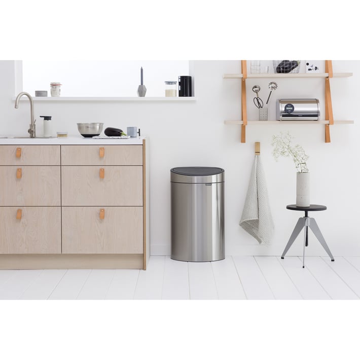Кош за смет Brabantia Touch Bin New 40L, Matt Steel