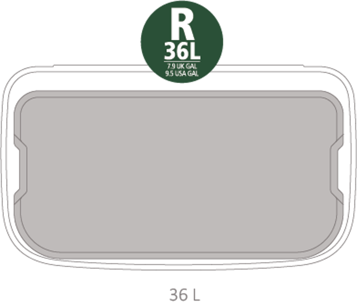 Кош за смет Brabantia Bo Touch 36L, Metallic Gold