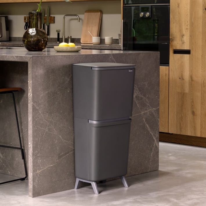Recycle Bin Brabantia SortUp Hi 20+25L, Dark Grey
