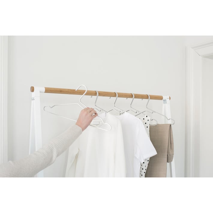 Закачалки за дрехи Brabantia Linn Silver, алуминий, сиви, 4 броя