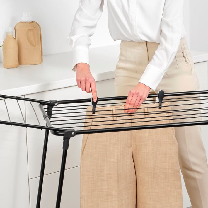 Uscător de rufe Brabantia Hangon Too 18 m, Matt Black