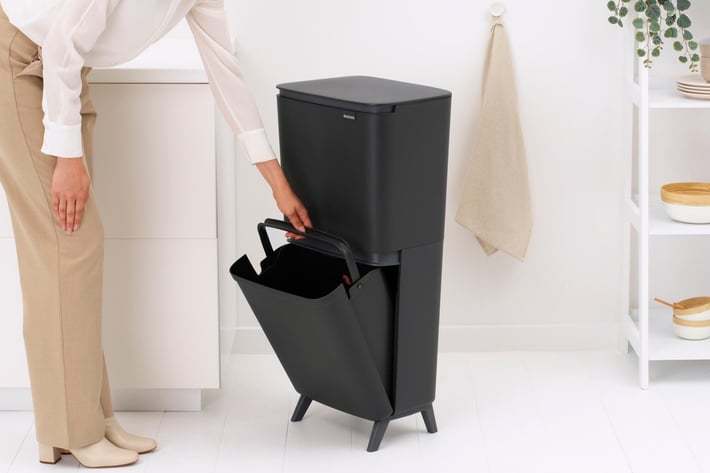 Recycle Bin Brabantia SortUp Hi 20+25L, Dark Grey