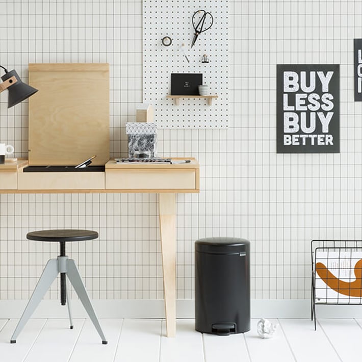 Кош за смет с педал Brabantia NewIcon 12L, Matt Black