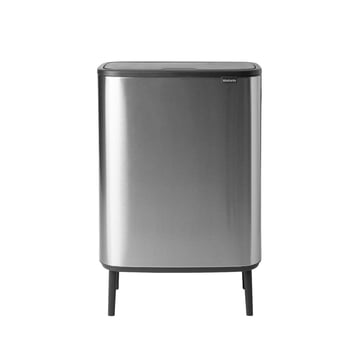 Кош за смет Brabantia Bo Touch Hi 2x30L, Matt Steel Fingerprint Proof