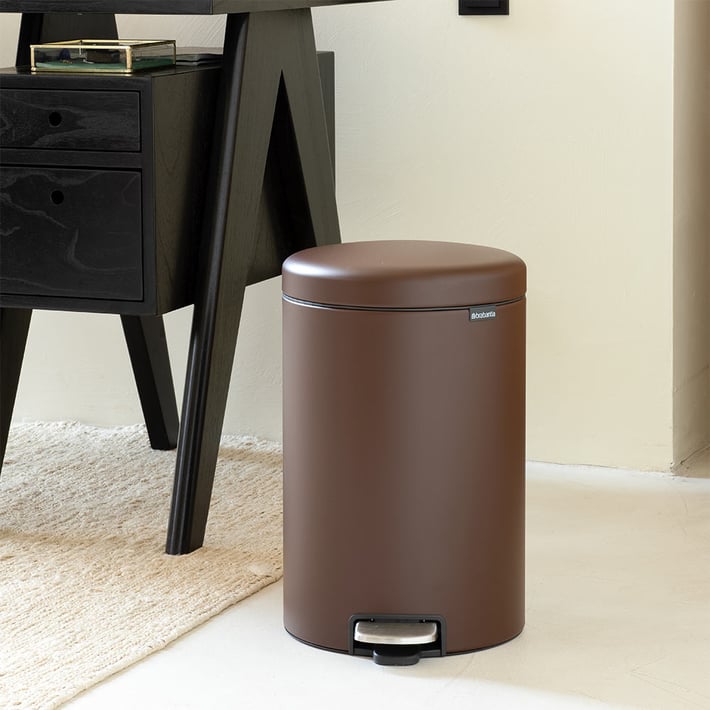 Кош за смет с педал Brabantia NewIcon 20L, Mineral Cosy Brown