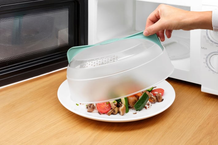 Капак за предпазване на микровълновата от замърсявания Lekue Ø24.5cm