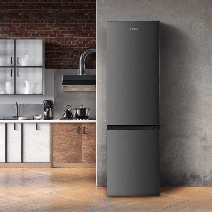 Промо-комплект Muhler Хладилник NFC201IE No Frost + Ледогенератор MI-1509B 1.3L