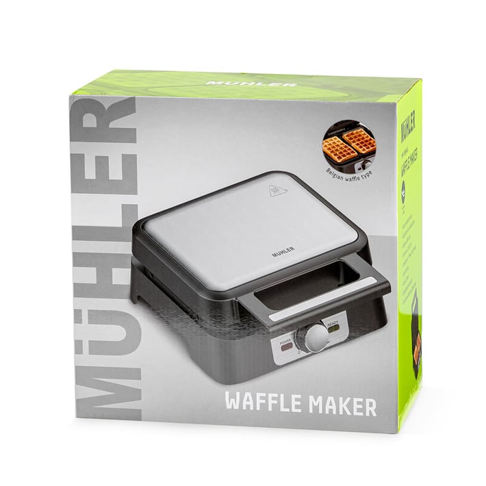 Уред за гофрети белгийска вафла Muhler MHT-1666WXL, 1600W