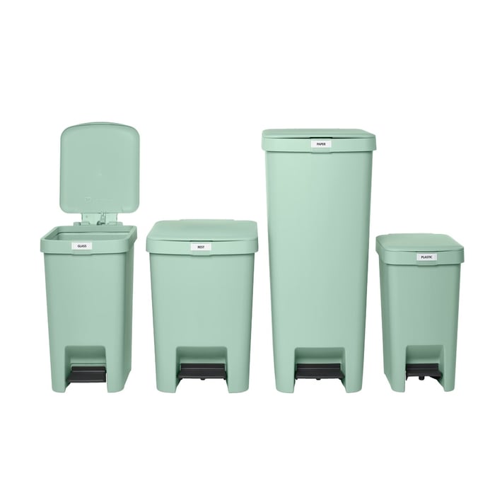 Кош за смет с педал Brabantia StepUp 10L, Jade Green