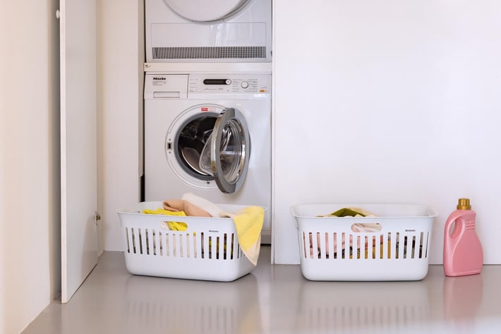 Laundry Basket Brabantia Collect-It 40L, White, set of 2