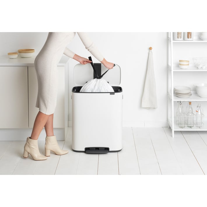Кош за смет Brabantia Bo Pedal 60L, White
