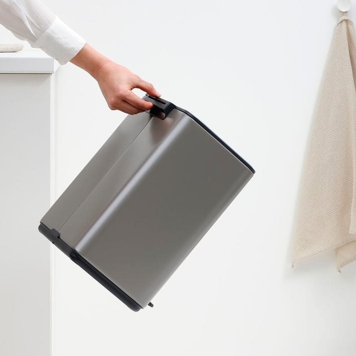 Coș de gunoi Brabantia Bo Pedal 12L, platină