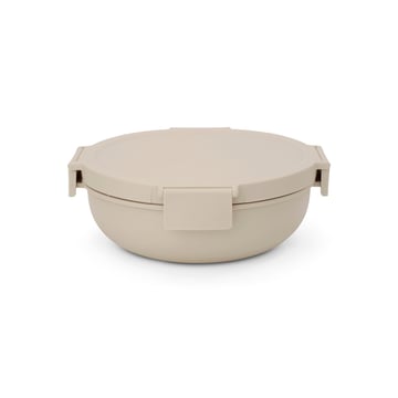 Salad Bowl Brabantia Make&Take Soft Beige 1.3L, Plastic