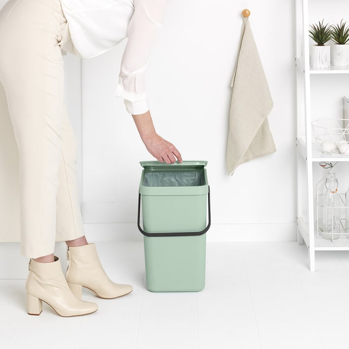 Кош за смет за разделно събиране Brabantia Sort&Go 25L, Jade Green