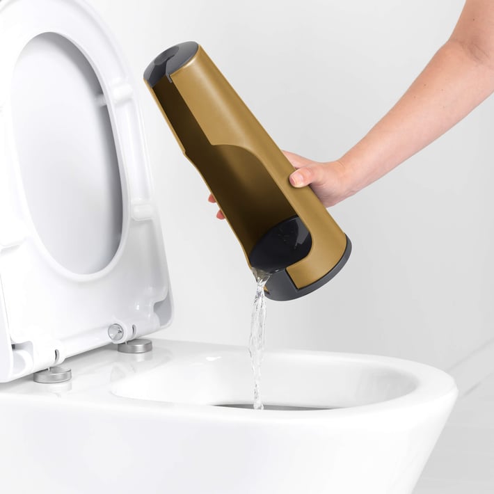 Perie de toaletă Brabantia ReNew Warm Gold