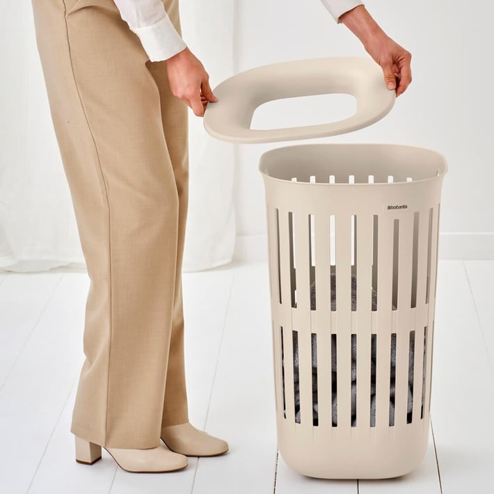 Laundry Basket Brabantia Collect-It 55L, Soft Beige, set of 2